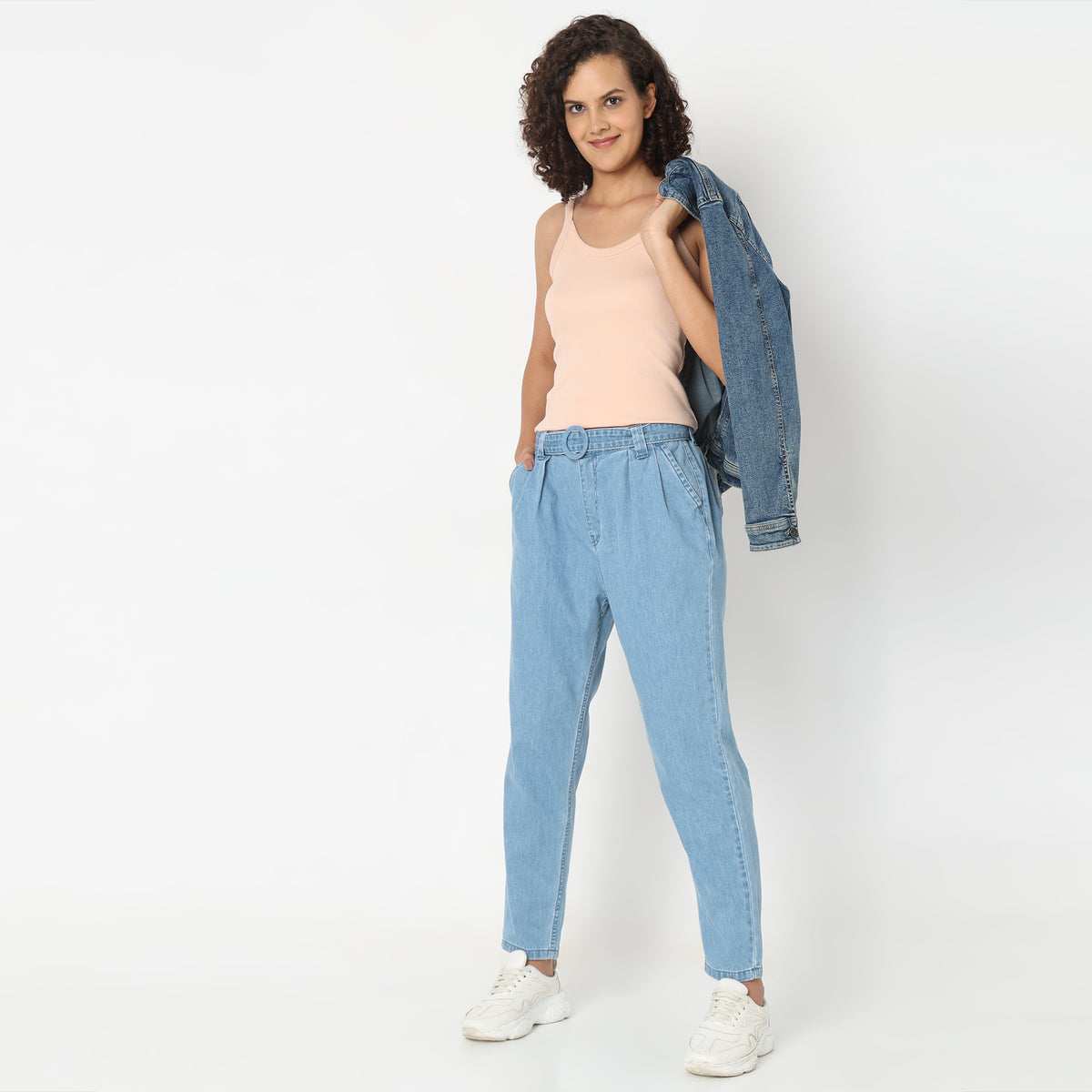 Regular Fit Solid Jeans