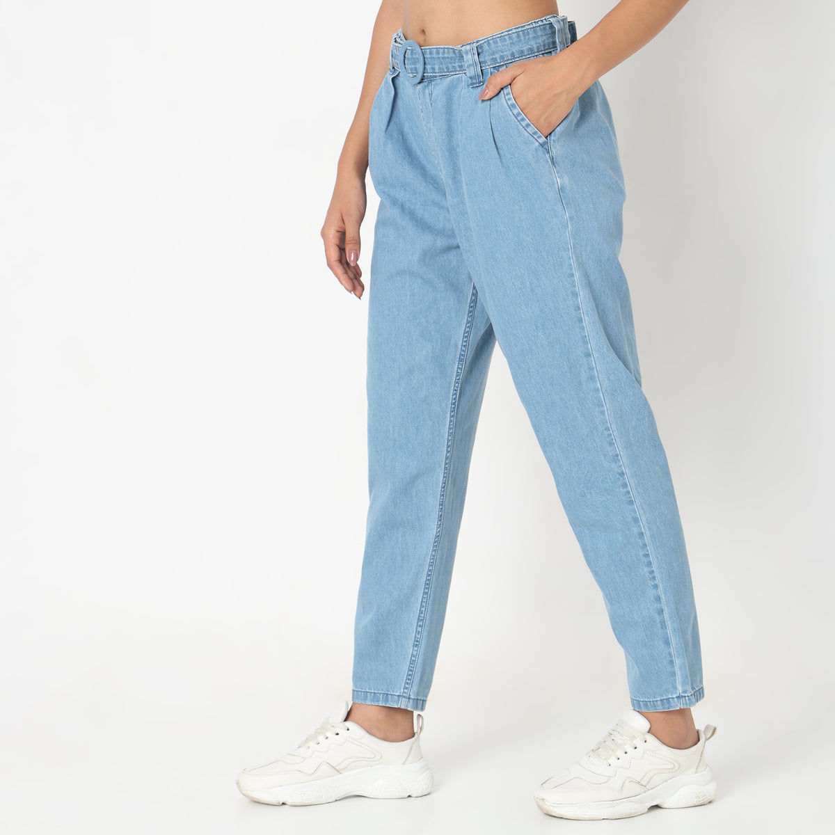 Regular Fit Solid Jeans