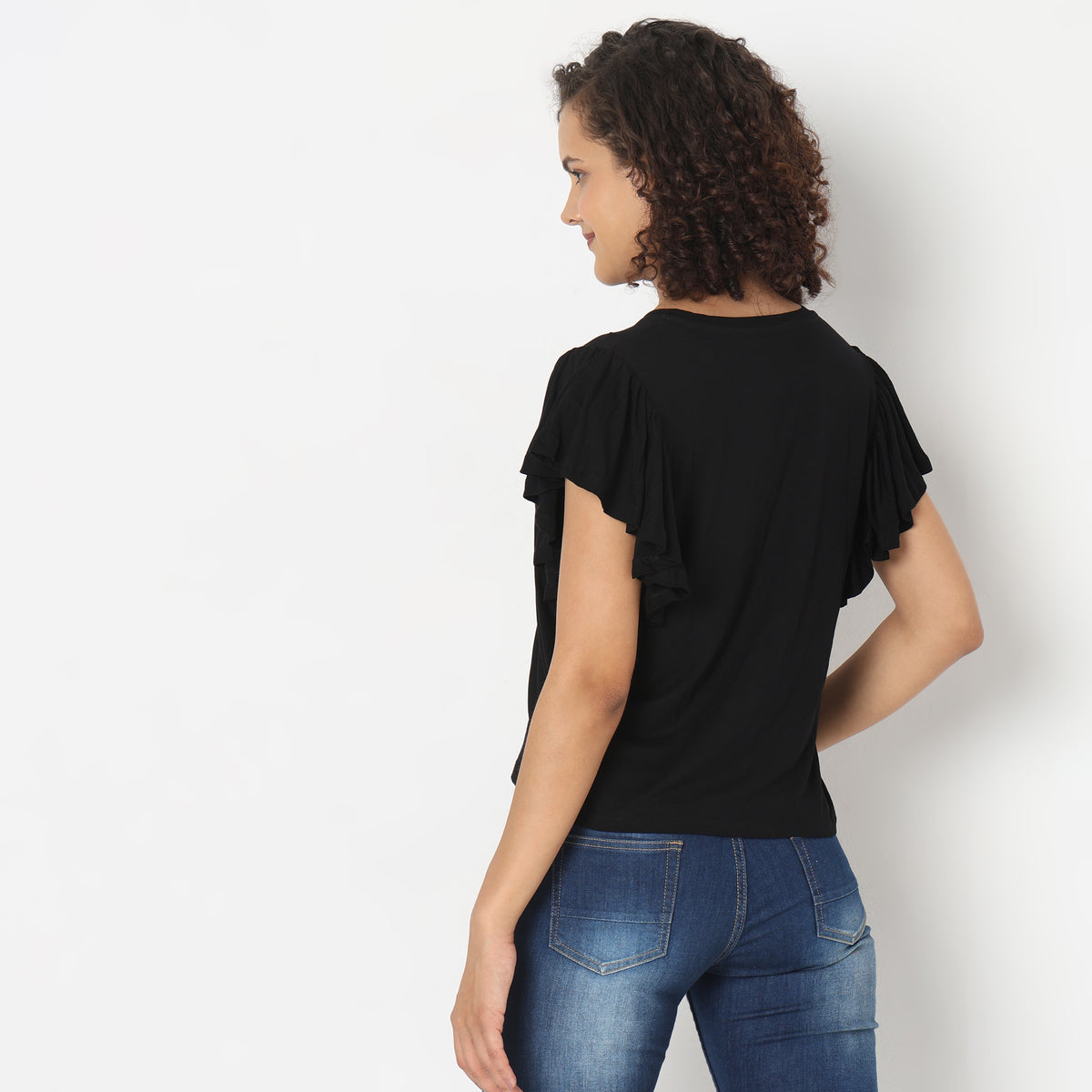 Regular Fit Solid T-Shirt