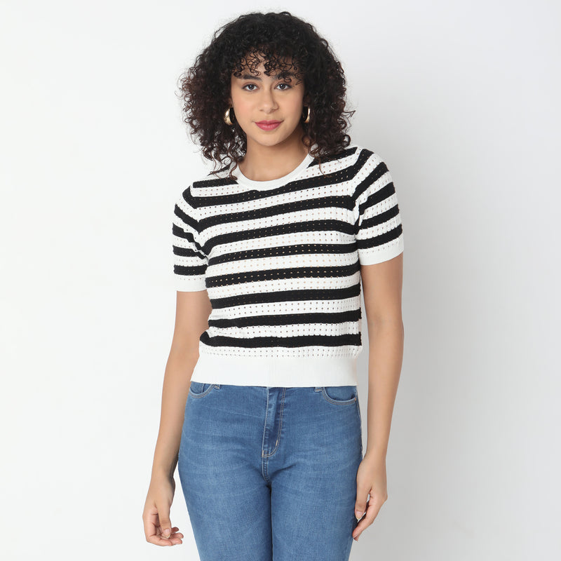 Regular Fit Striped T-Shirt