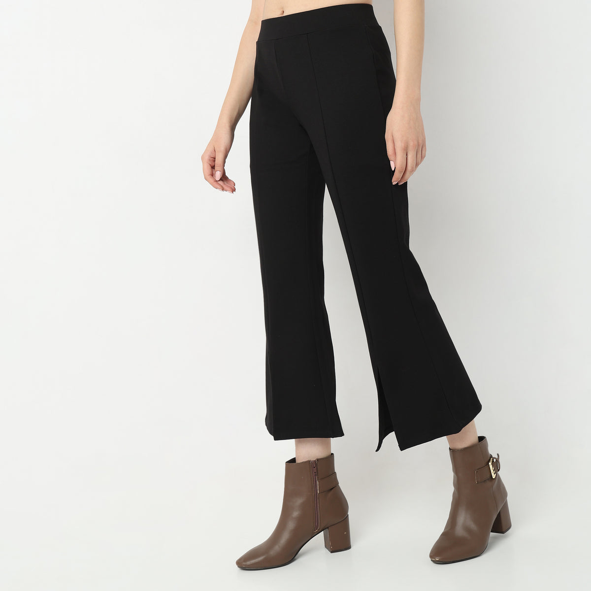 Skinny Fit Solid High Rise Jeggings