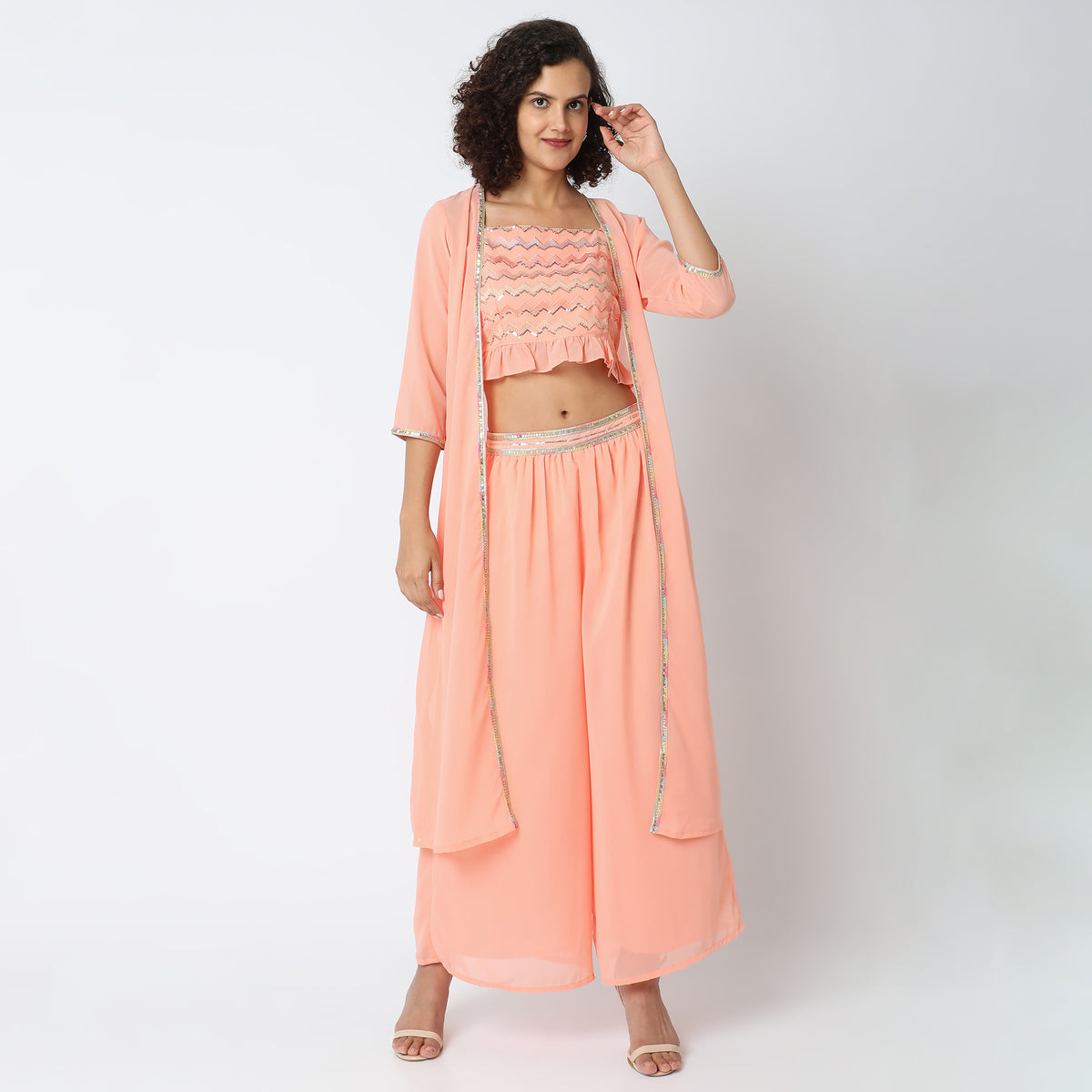 Flare Fit Embellished Ethnic Sets