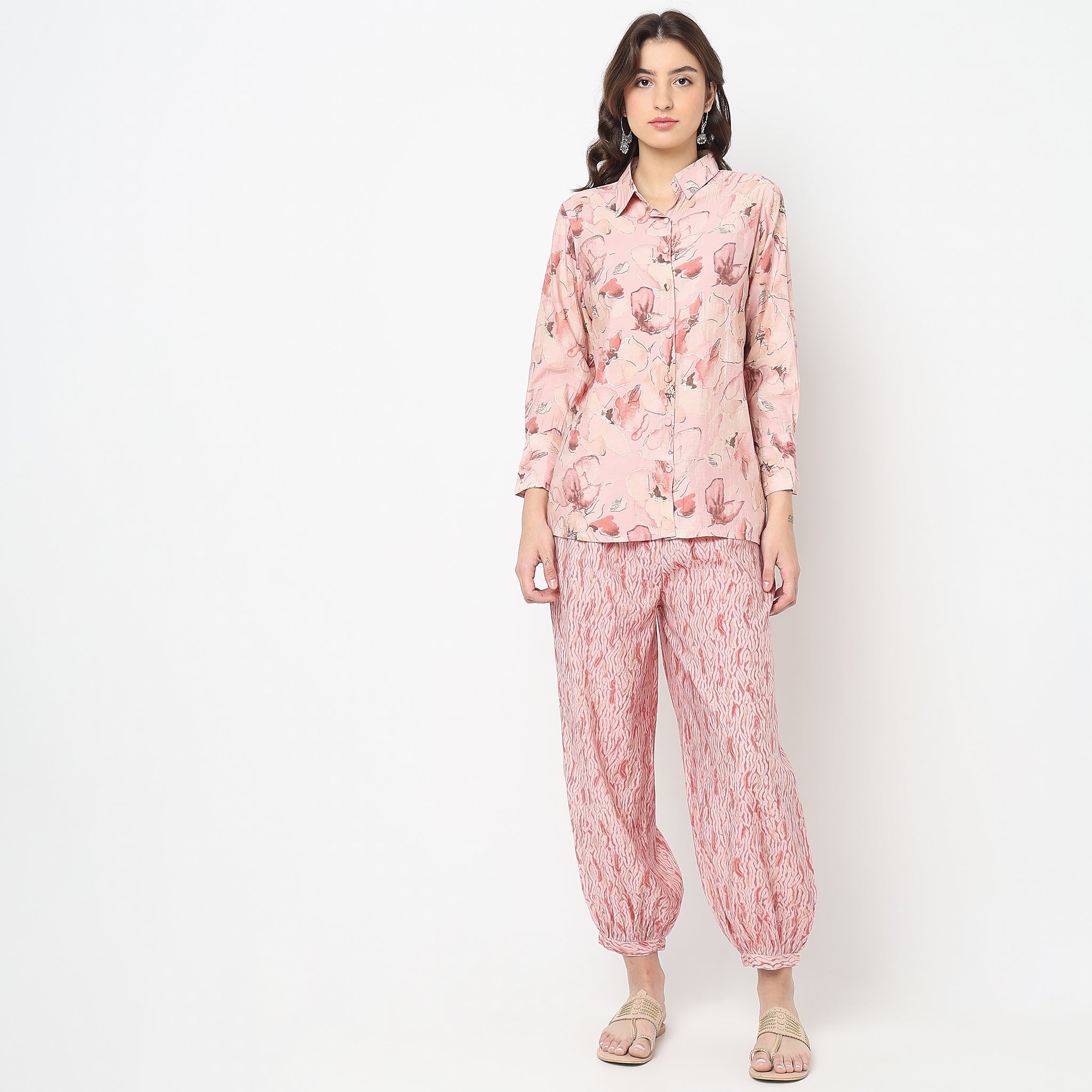 Regular Fit Floral Kurta Sets