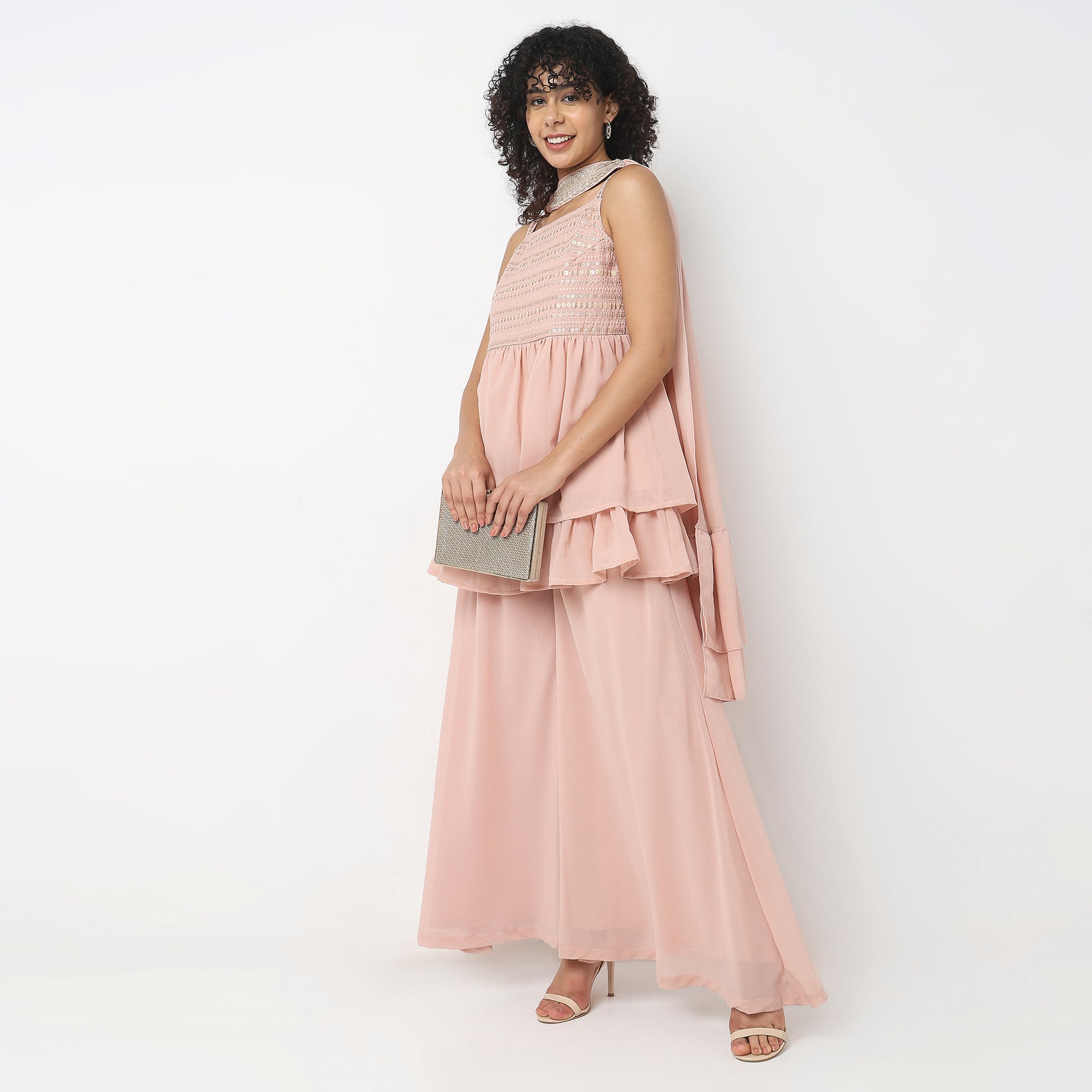 Flare Fit Embellished Ethnic Sets