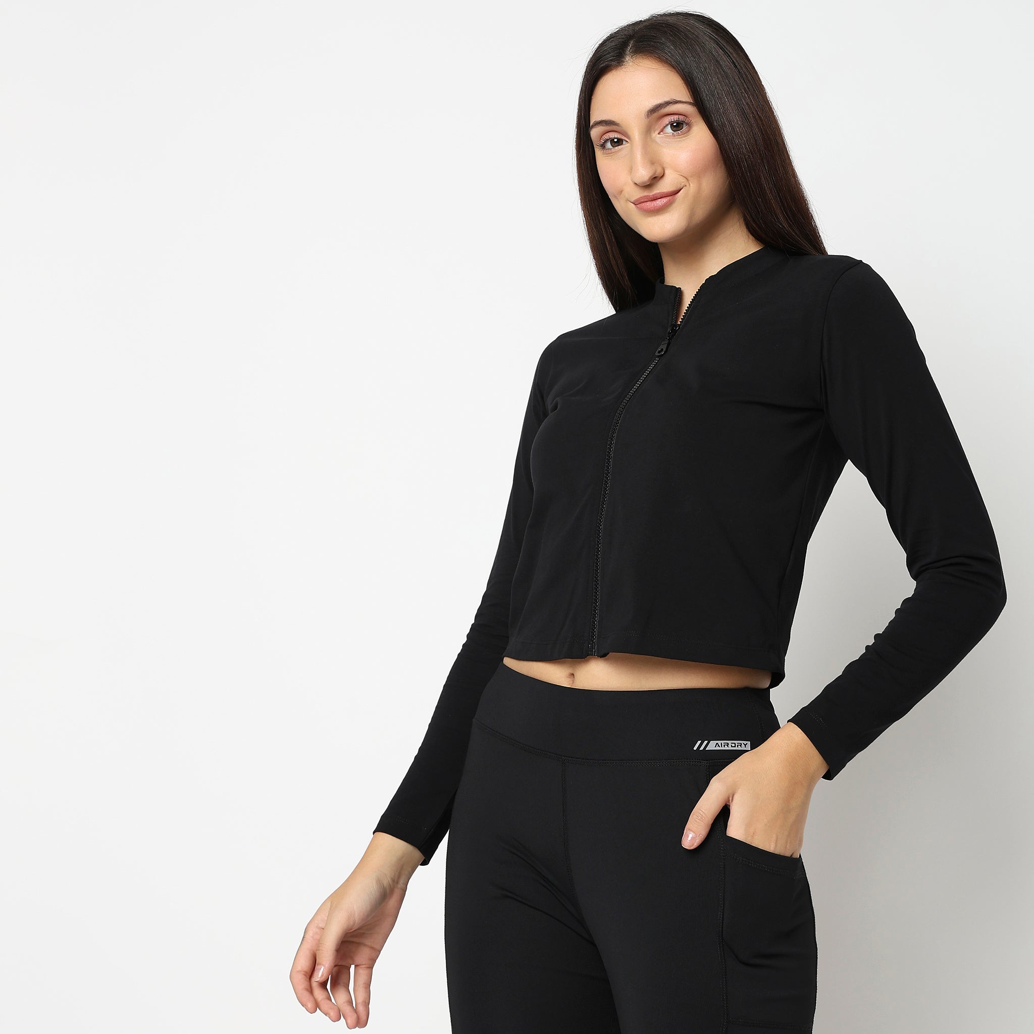 Women Wearing Regular Fit Solid T-Shirt