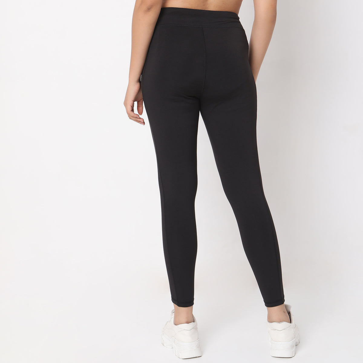 Slim Fit Solid High Rise Leggings