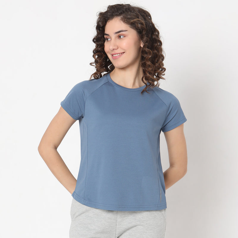 Regular Fit Solid T-Shirt