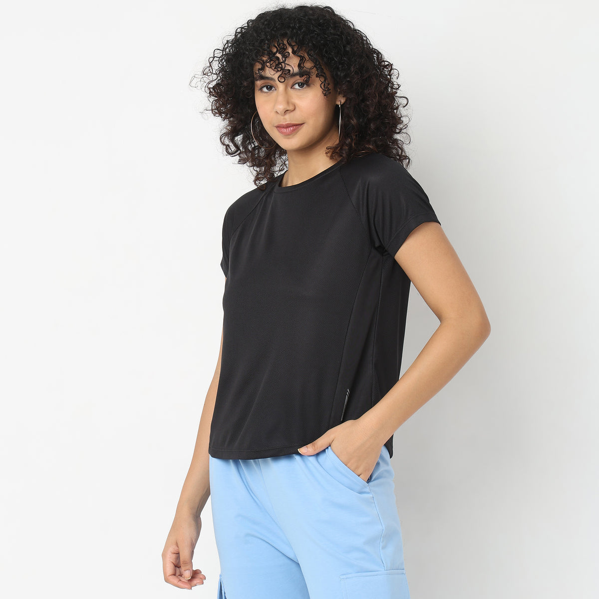 Regular Fit Solid T-Shirt