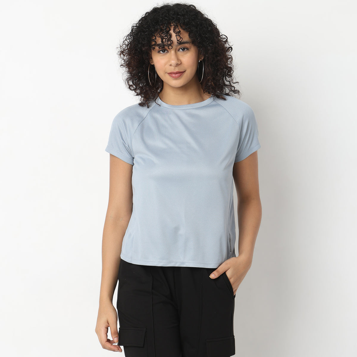 Regular Fit Solid T-Shirt