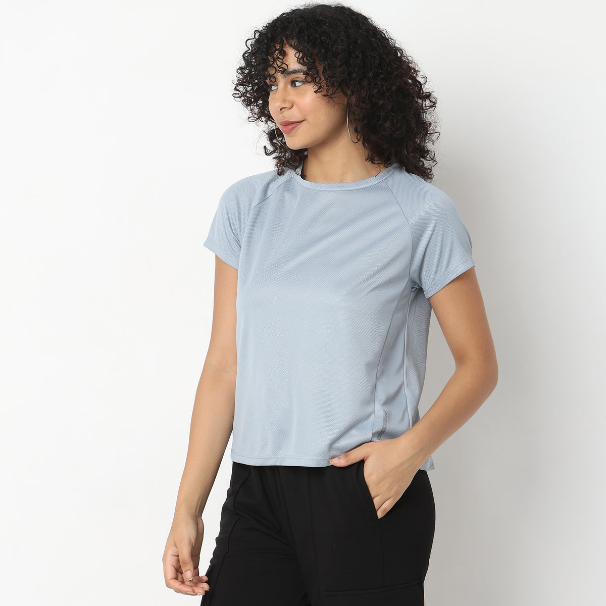 Regular Fit Solid T-Shirt