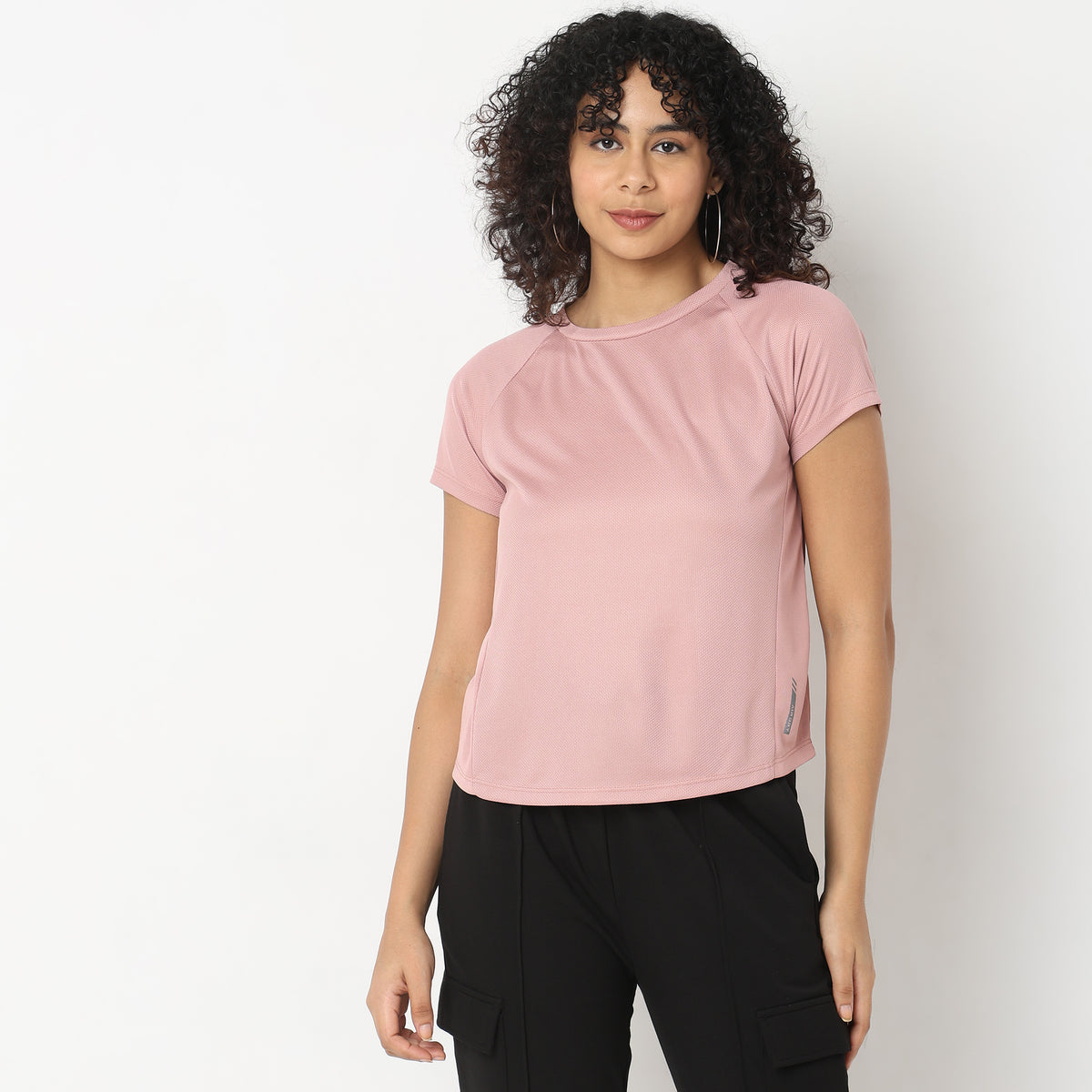 Regular Fit Solid T-Shirt