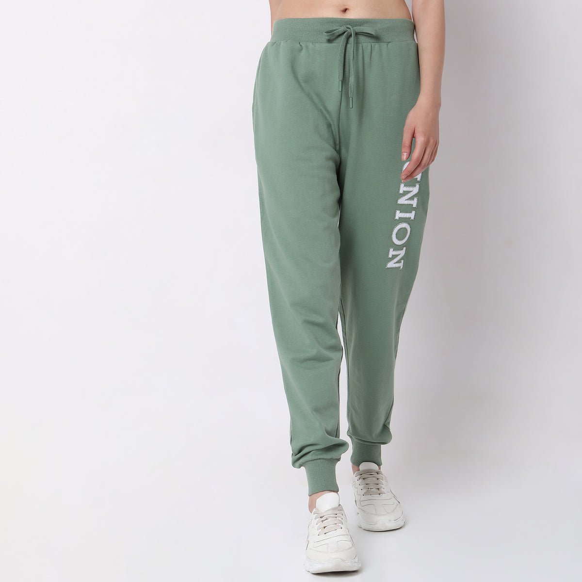 Slim Fit Graphic Mid Rise Joggers