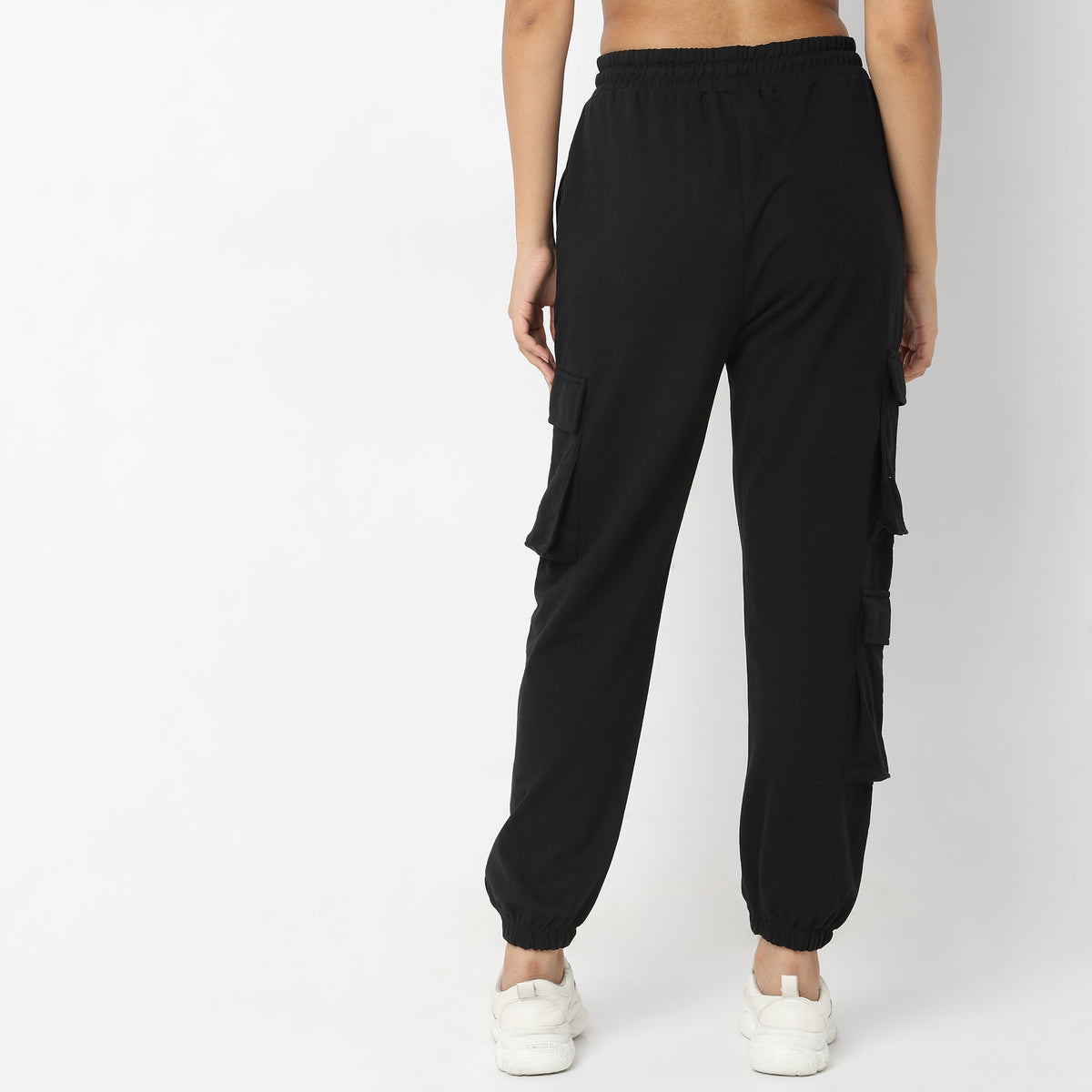 Regular Fit Solid Joggers