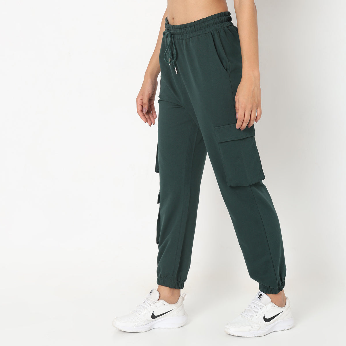 Regular Fit Solid Joggers