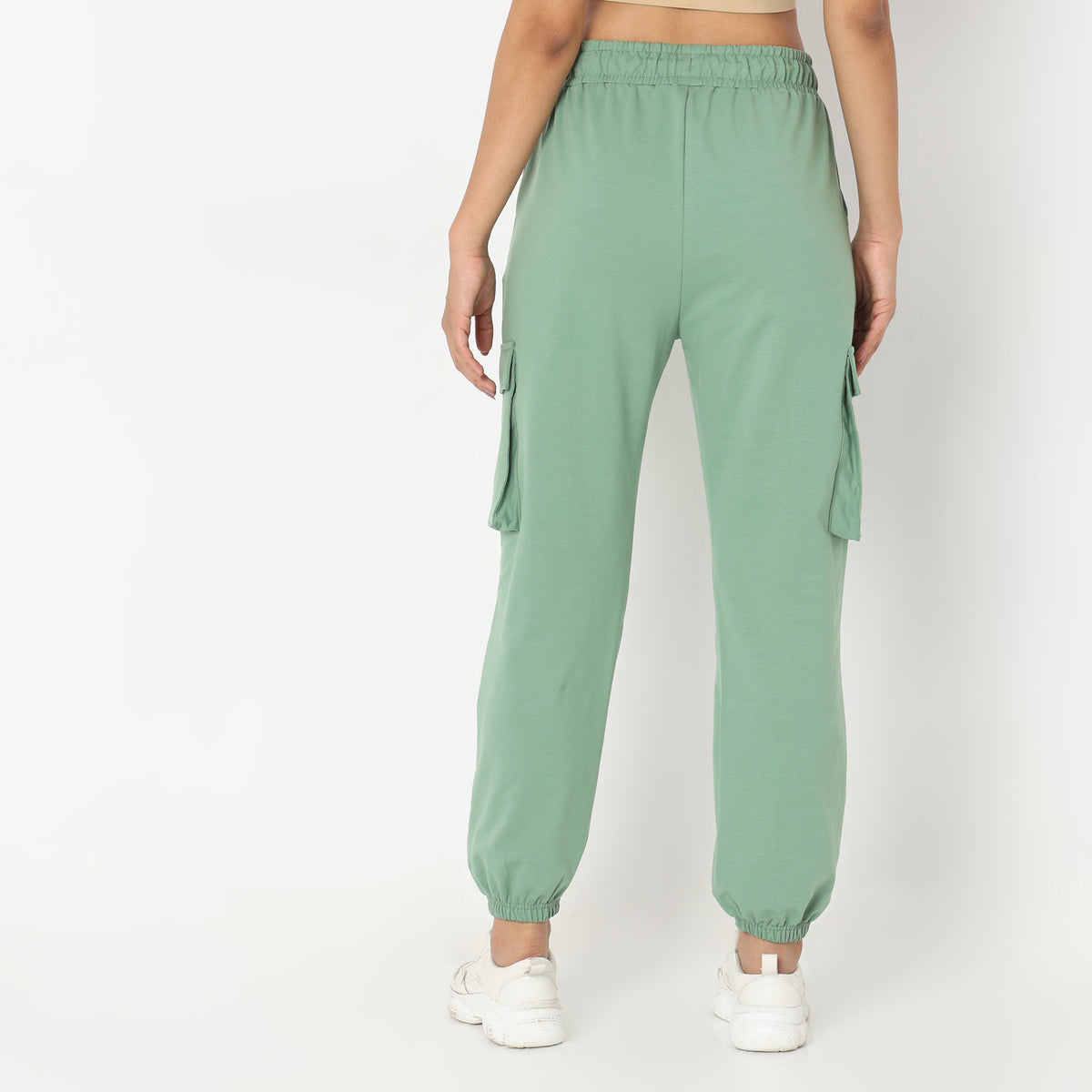 Regular Fit Solid Joggers