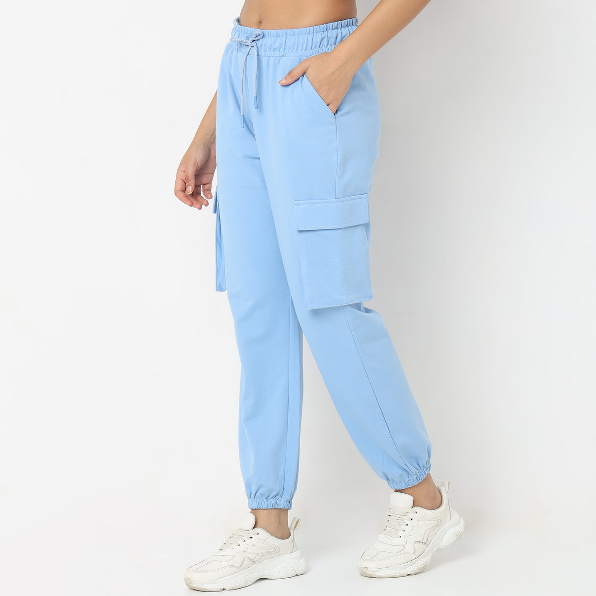 Regular Fit Solid Joggers