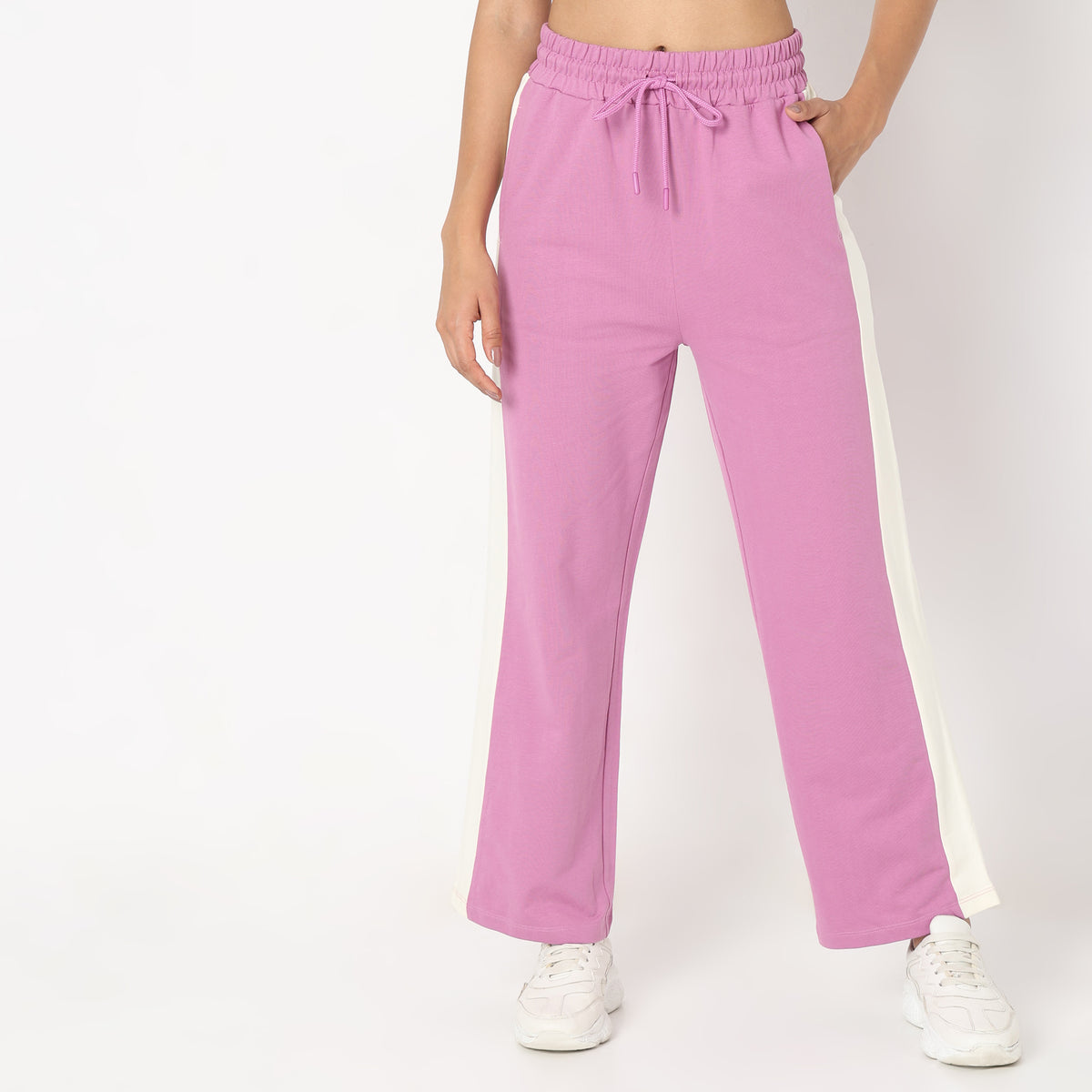 Regular Fit Solid Trackpants