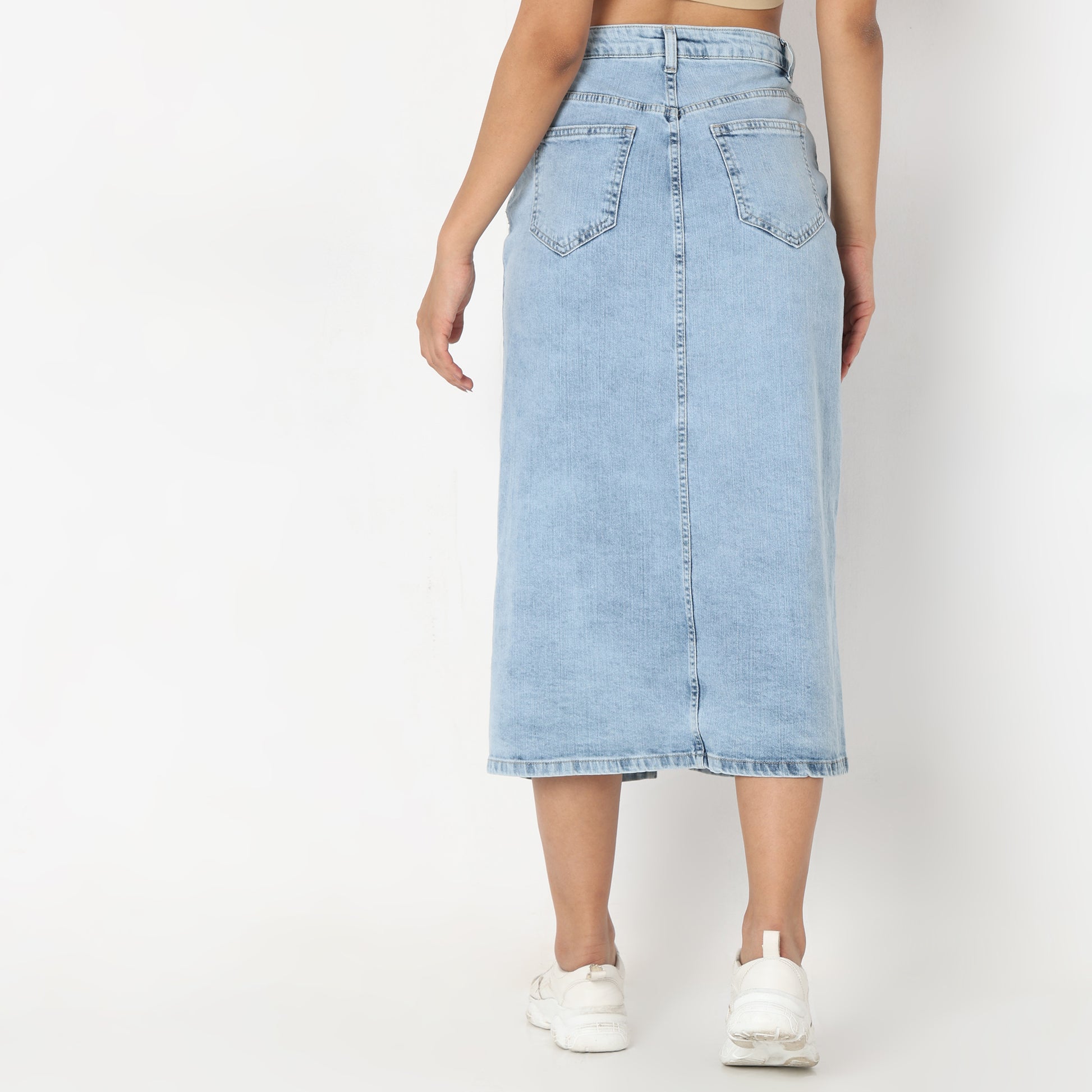 Regular Fit Solid Skirts