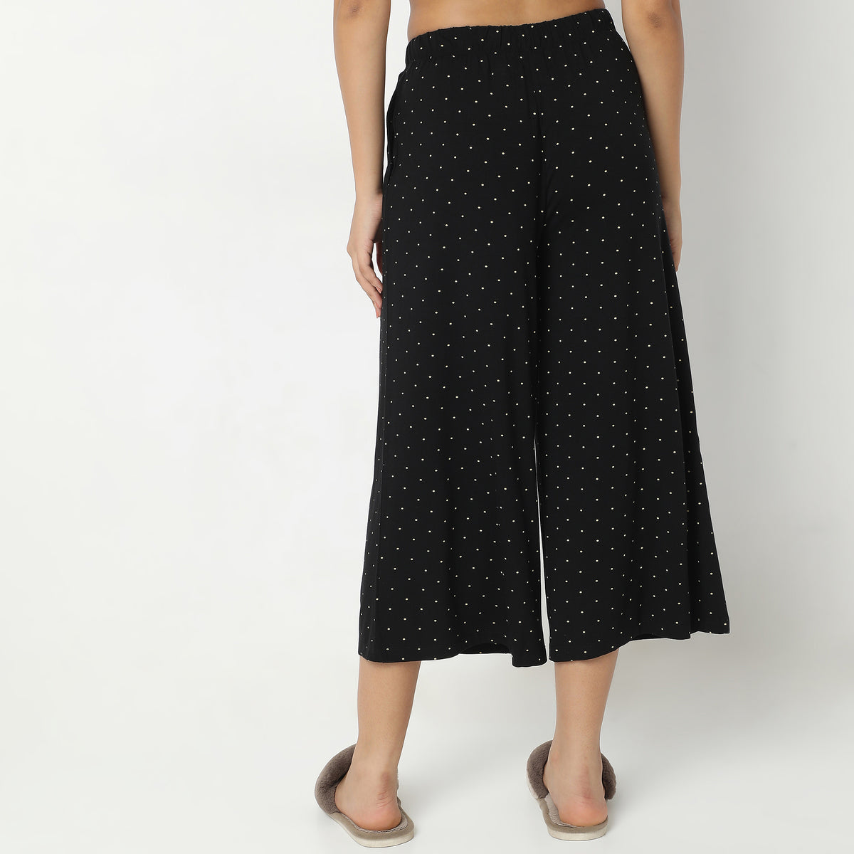 Regular Fit Printed Mid Rise Culottes