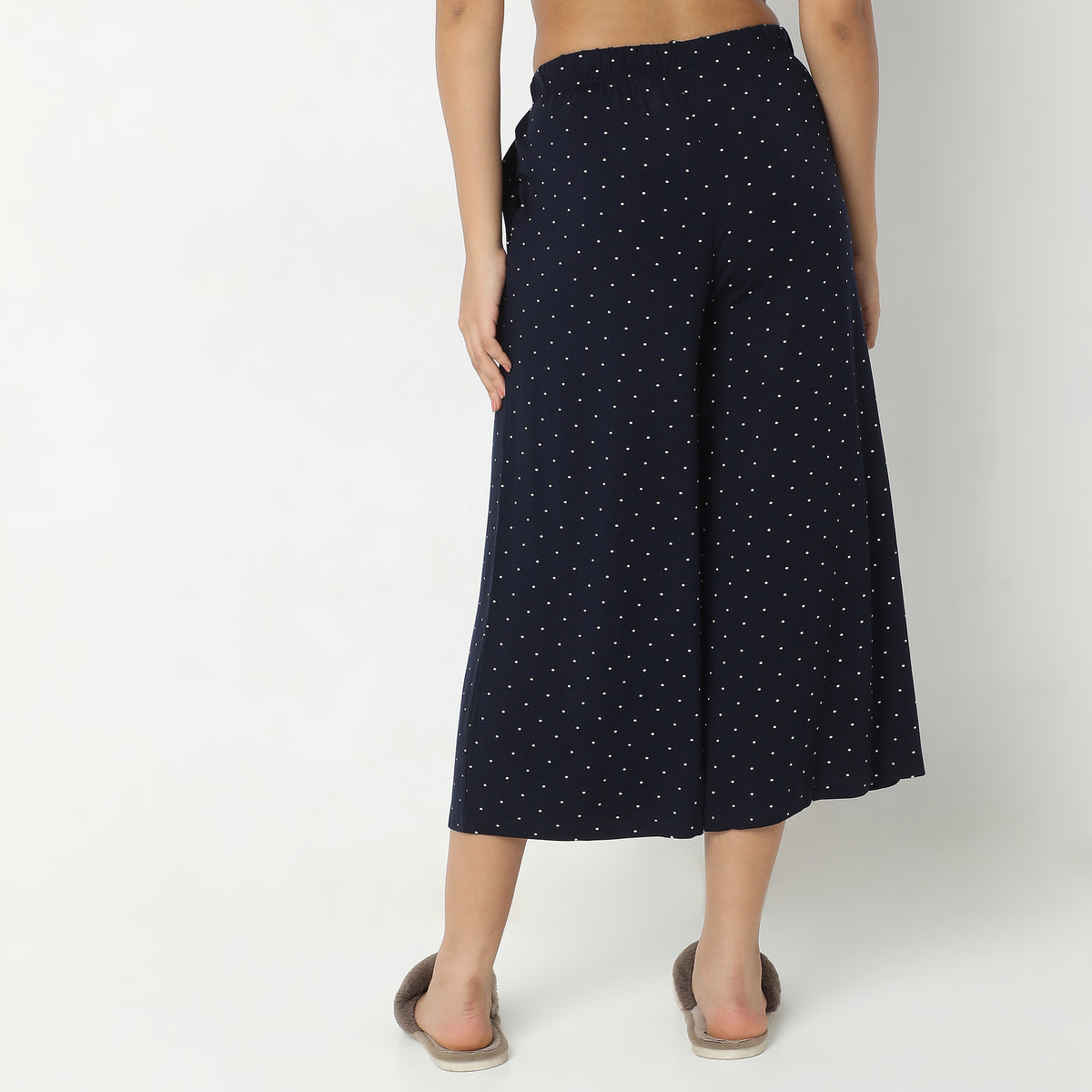 Regular Fit Printed Mid Rise Culottes