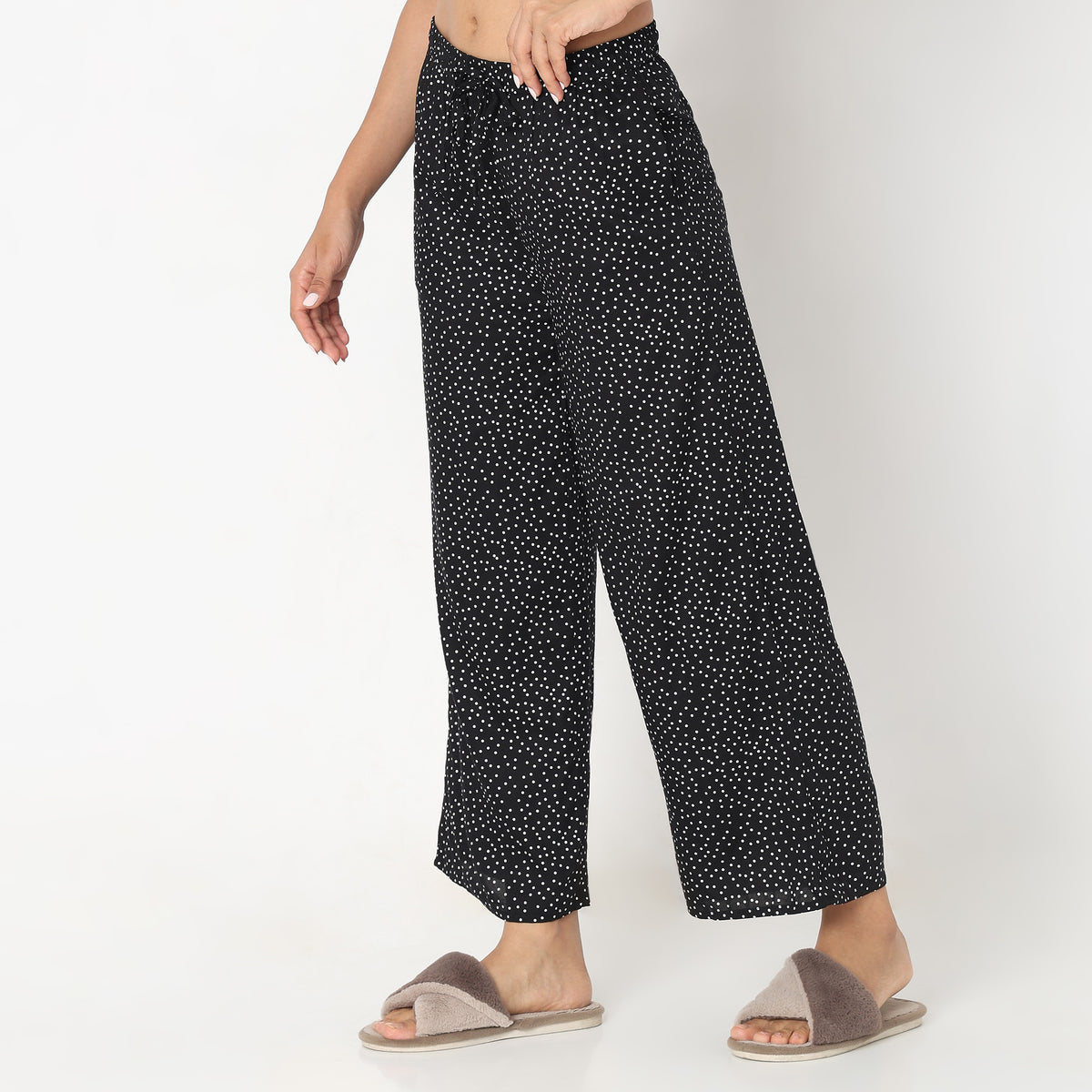 Regular Fit Polka Dot Palazzos