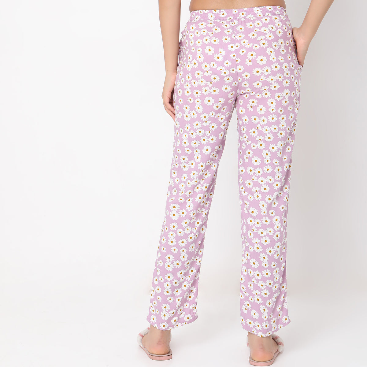 Regular Fit Printed Mid Rise Pyjamas