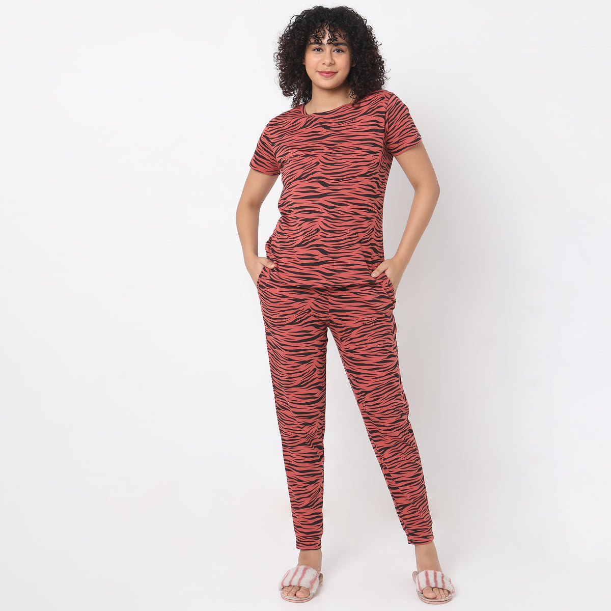 Regular Fit Animal Print Sleepwear Sets