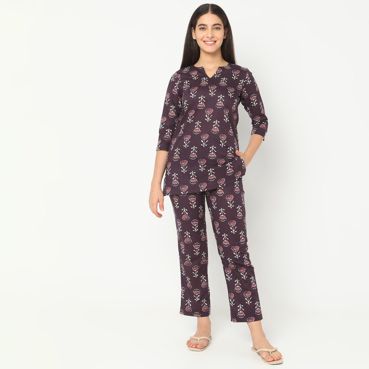 Regular Fit Printed Sleepwear Sets