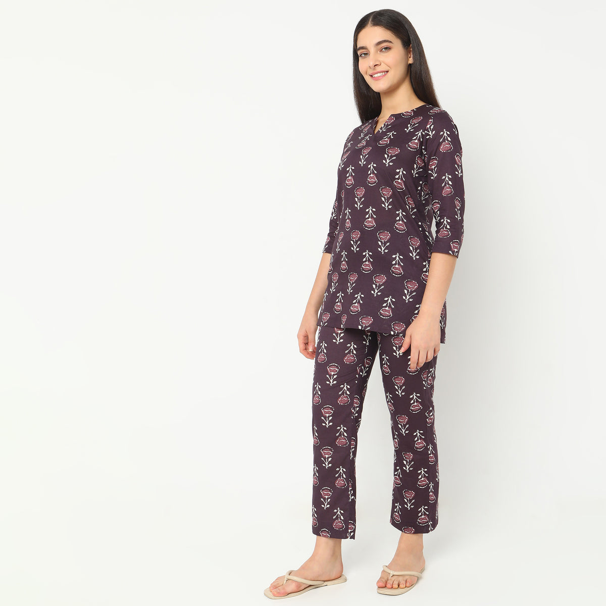 Regular Fit Printed Sleepwear Sets