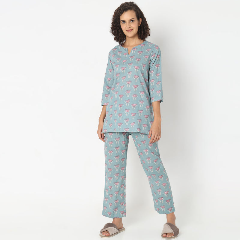 Regular Fit Printed Sleepwear Sets