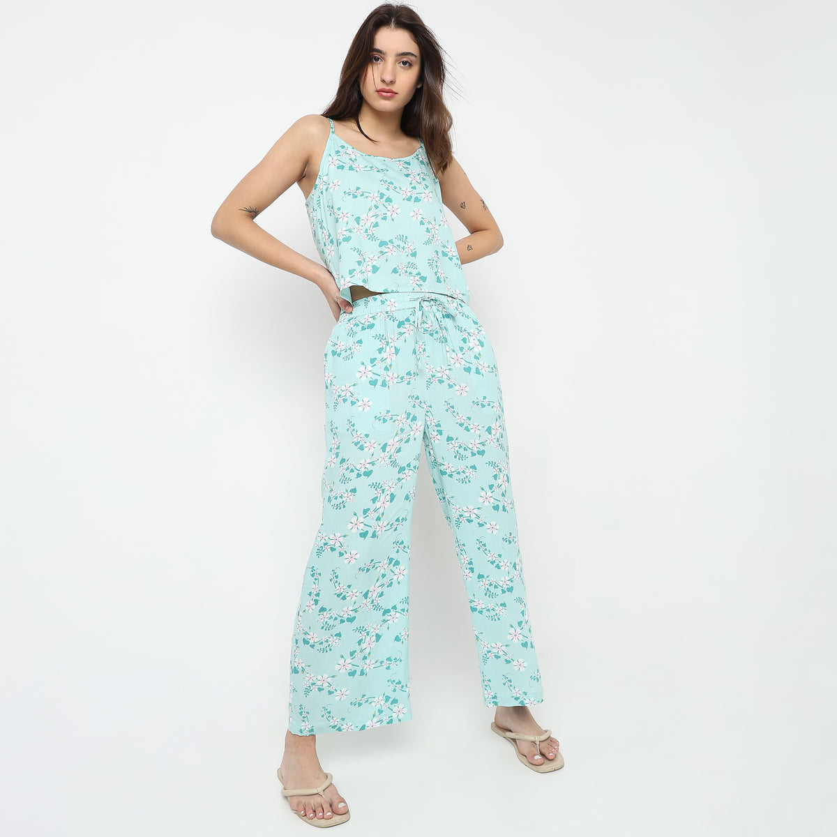 Regular Fit Floral Sleepwear Sets