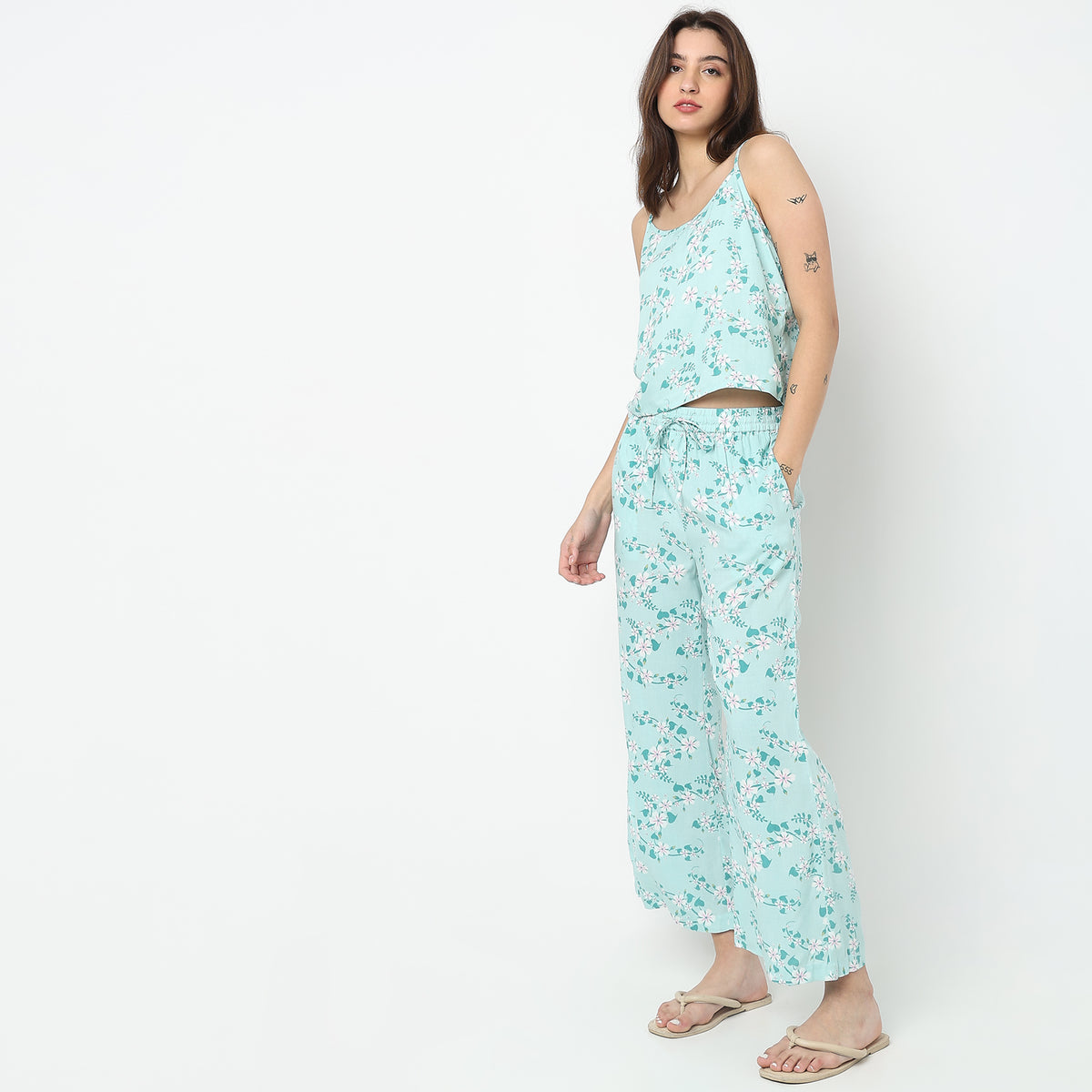 Regular Fit Floral Sleepwear Sets