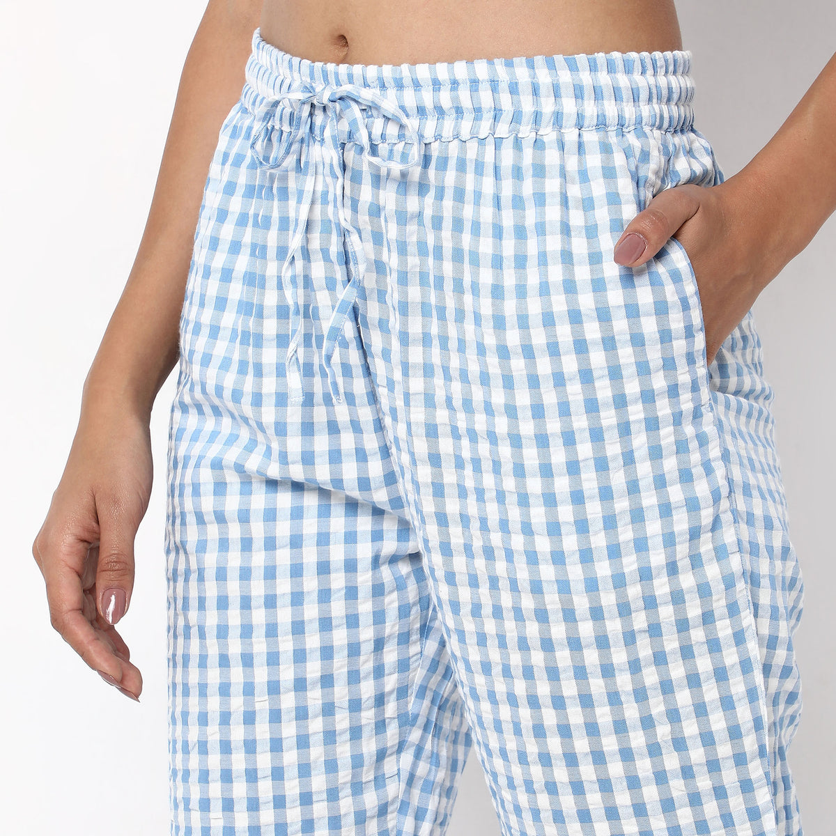 Regular Fit Checkered Sleepwear Sets