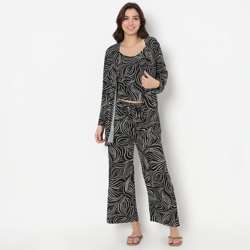 Regular Fit Printed Sleepwear Sets