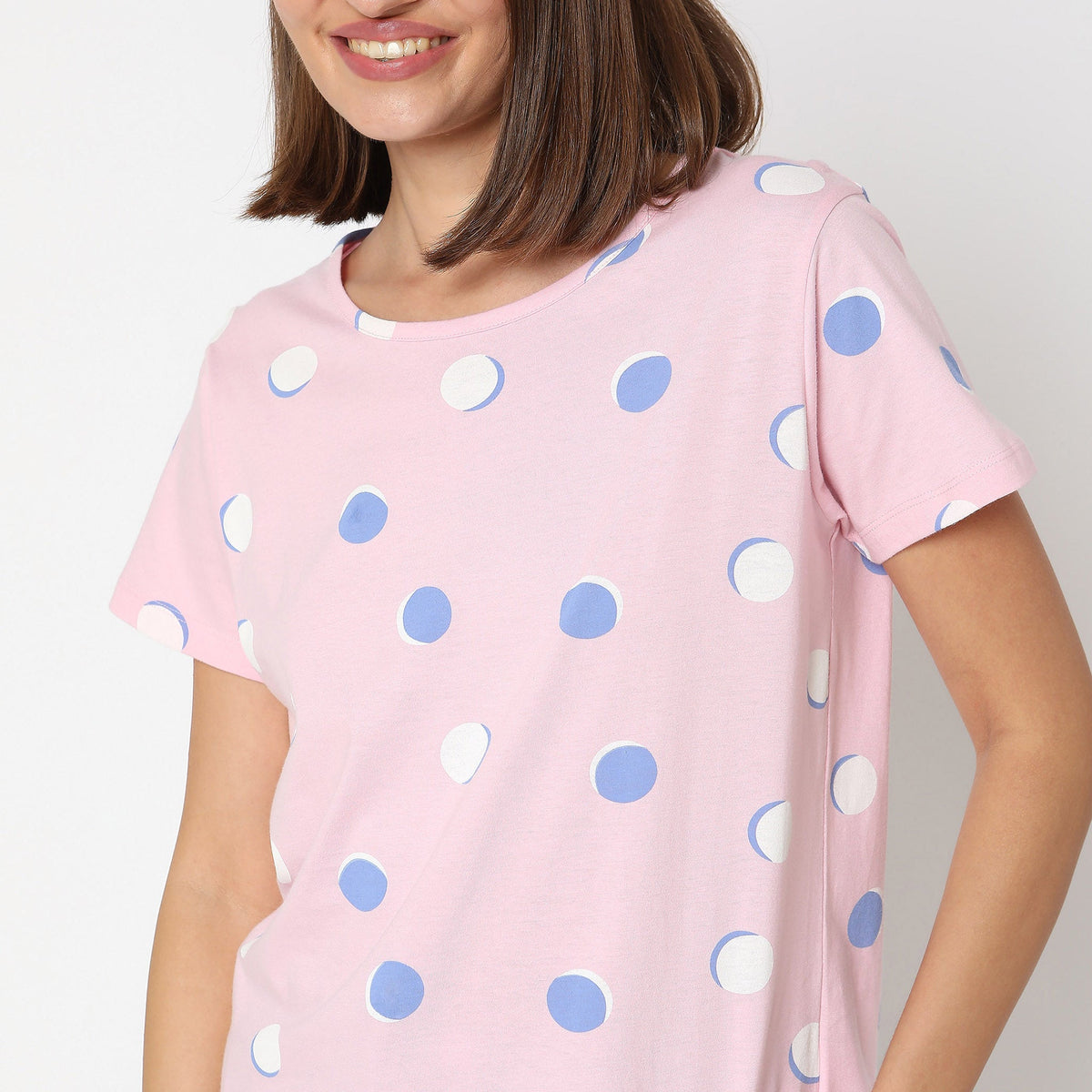 Women Wearing Regular Fit Printed Top