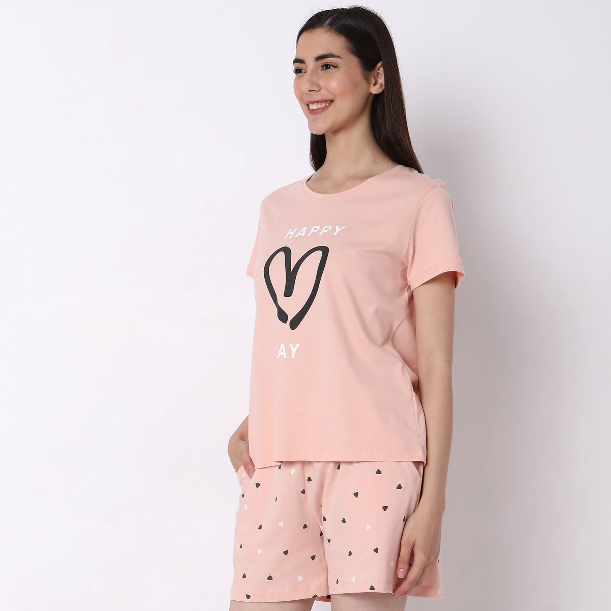 Regular Fit Graphic Sleepwear Top