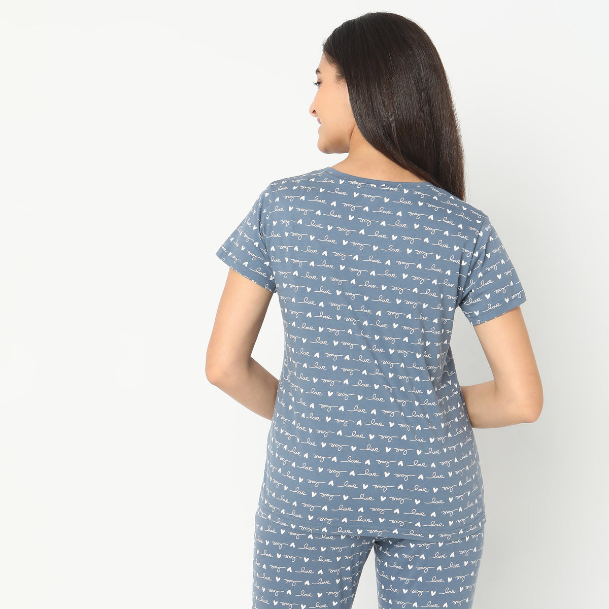 Regular Fit Heart Top