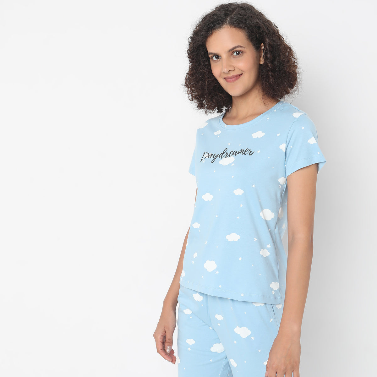 Regular Fit Heart Sleepwear Top