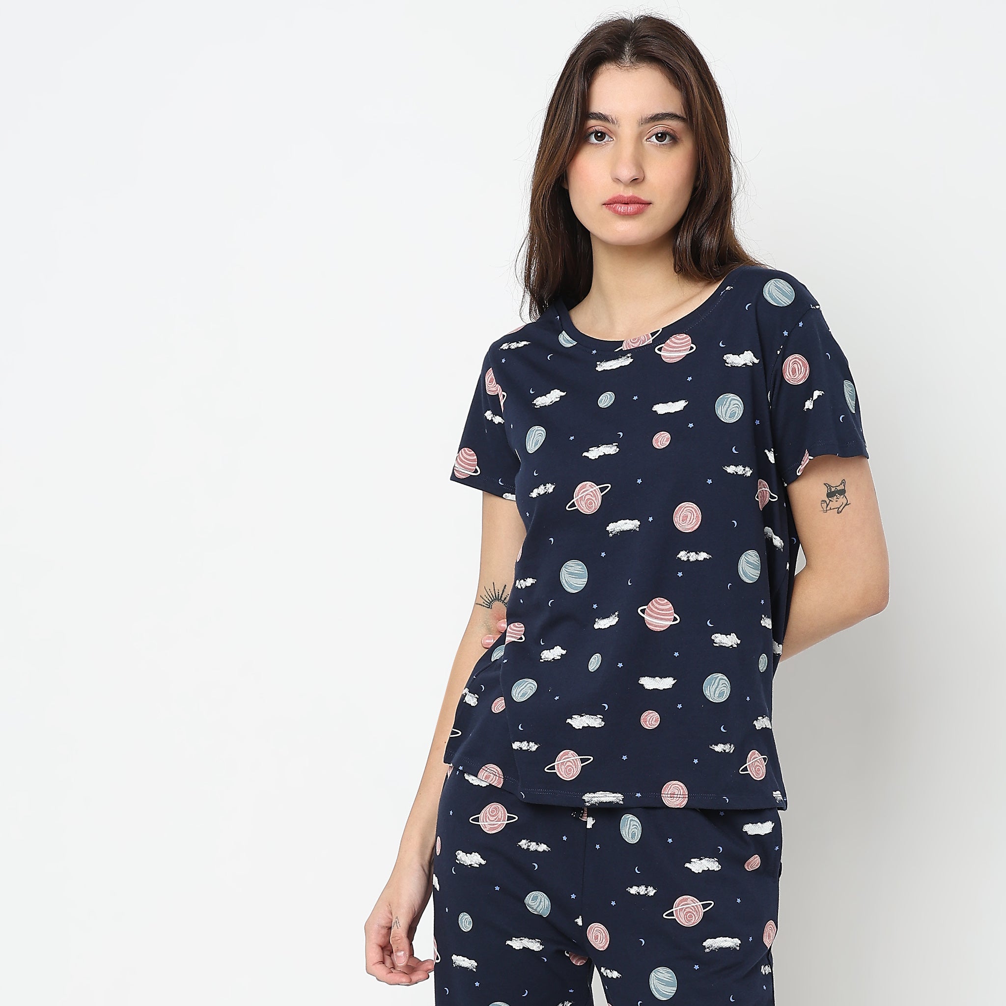 Regular Fit Heart Top