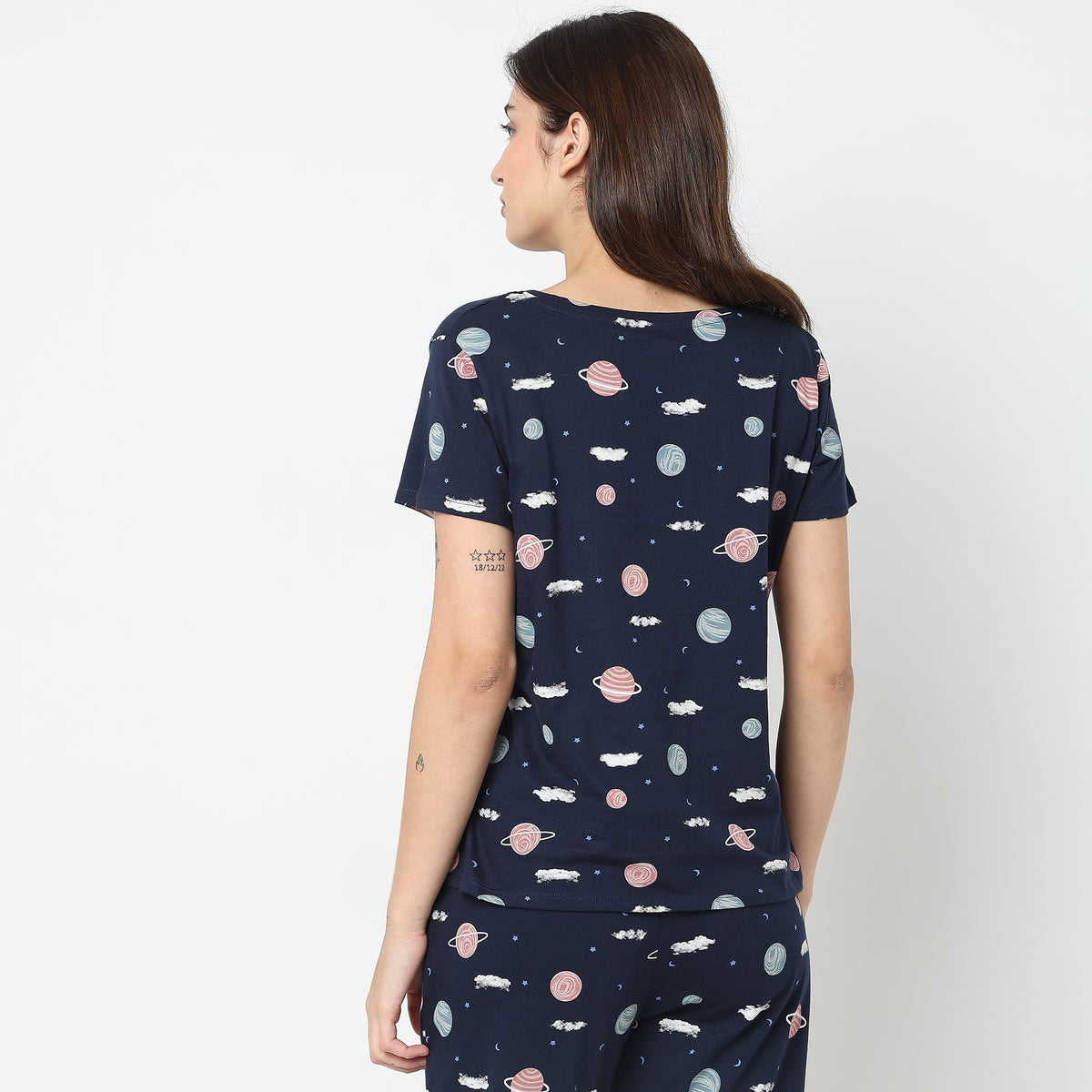 Regular Fit Heart Top