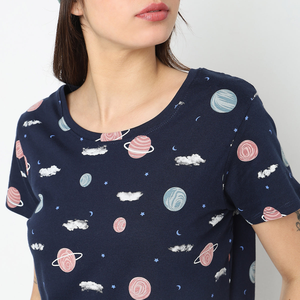 Regular Fit Heart Top