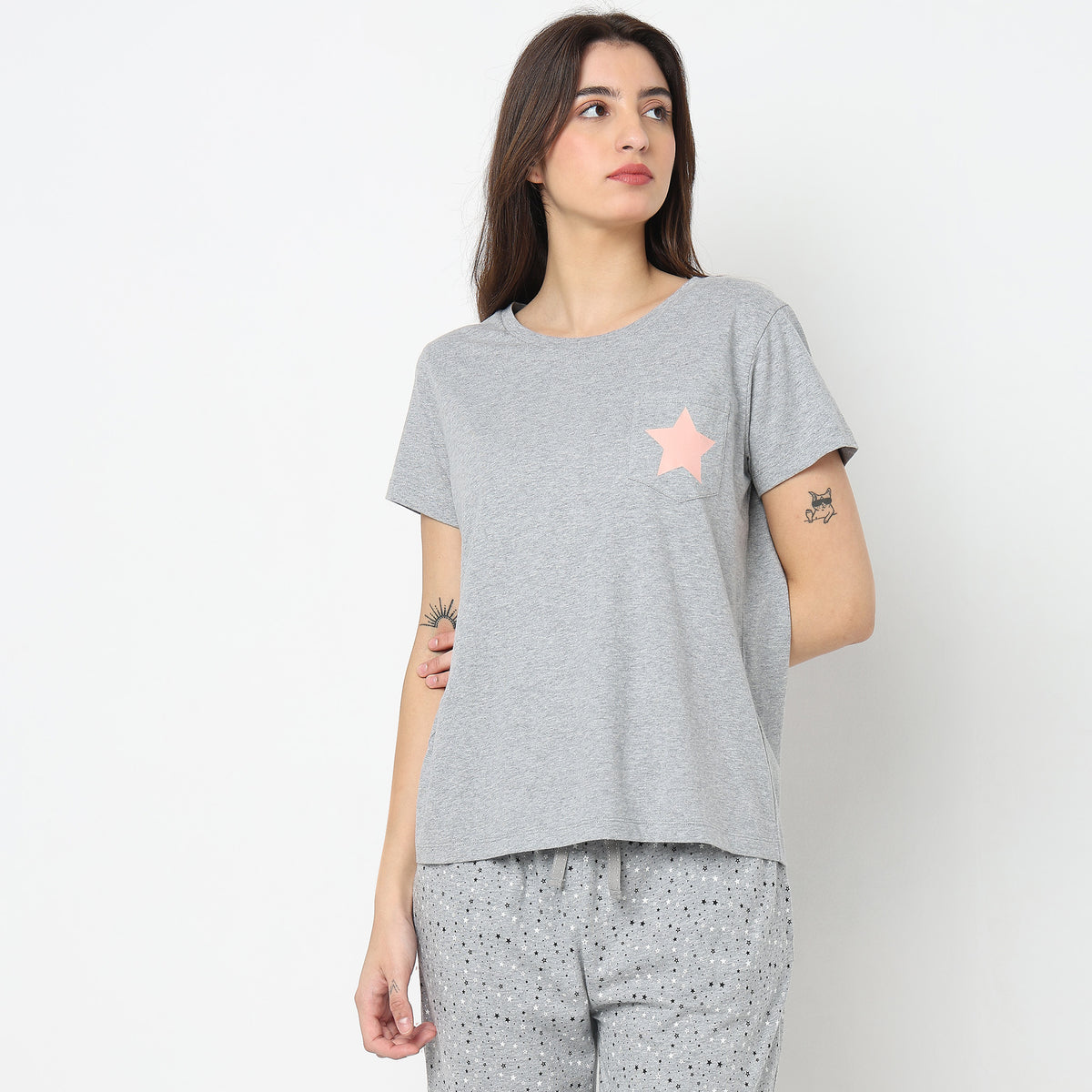 Regular Fit Solid Top