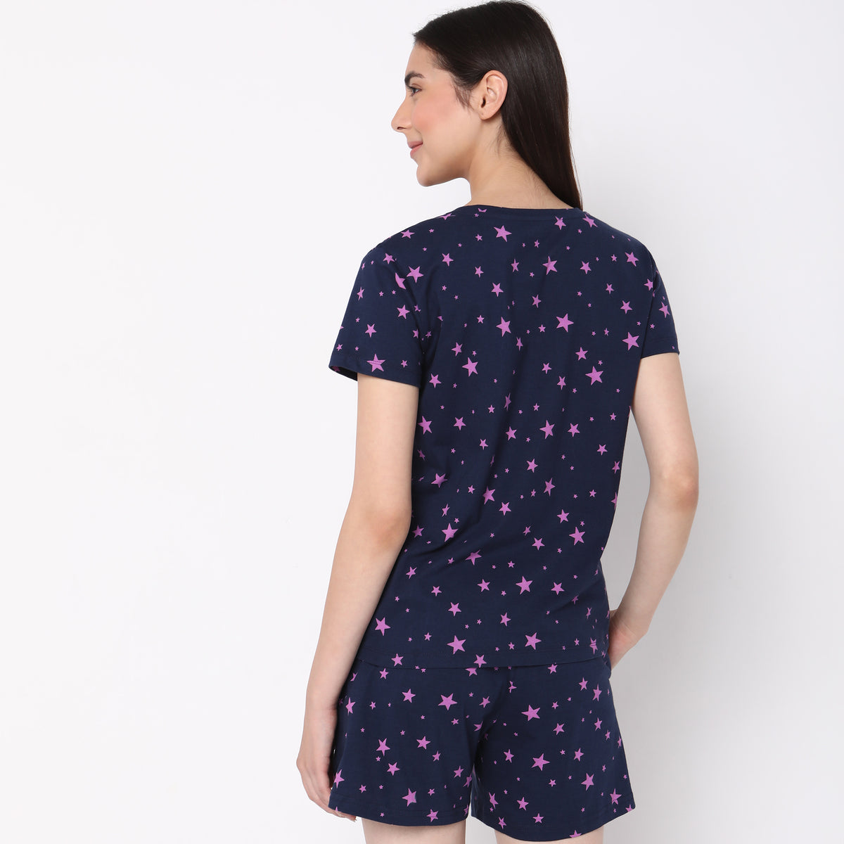 Regular Fit Printed Sleepwear Top