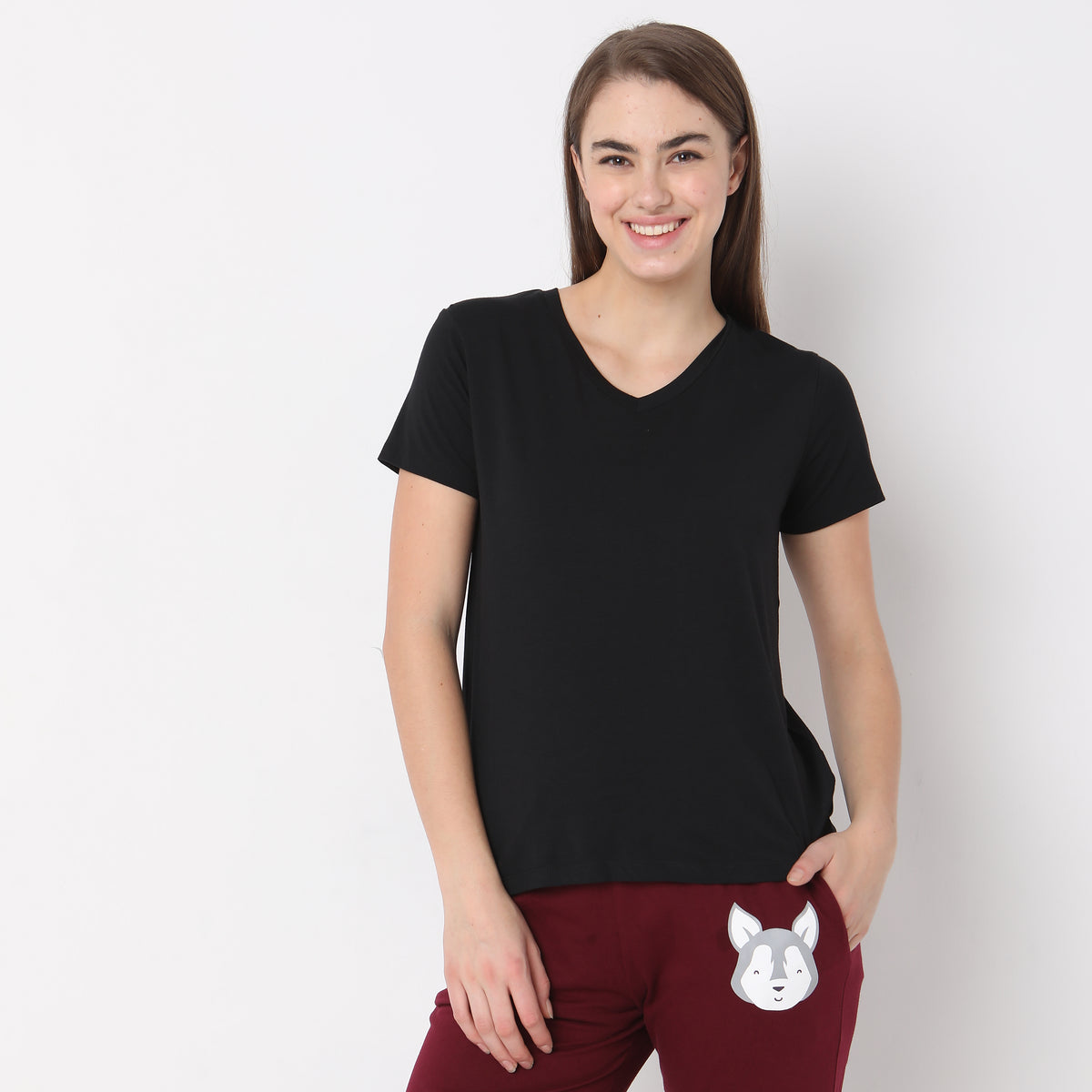 Regular Fit Solid Top