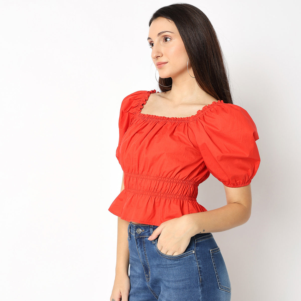 Regular Fit Solid Top