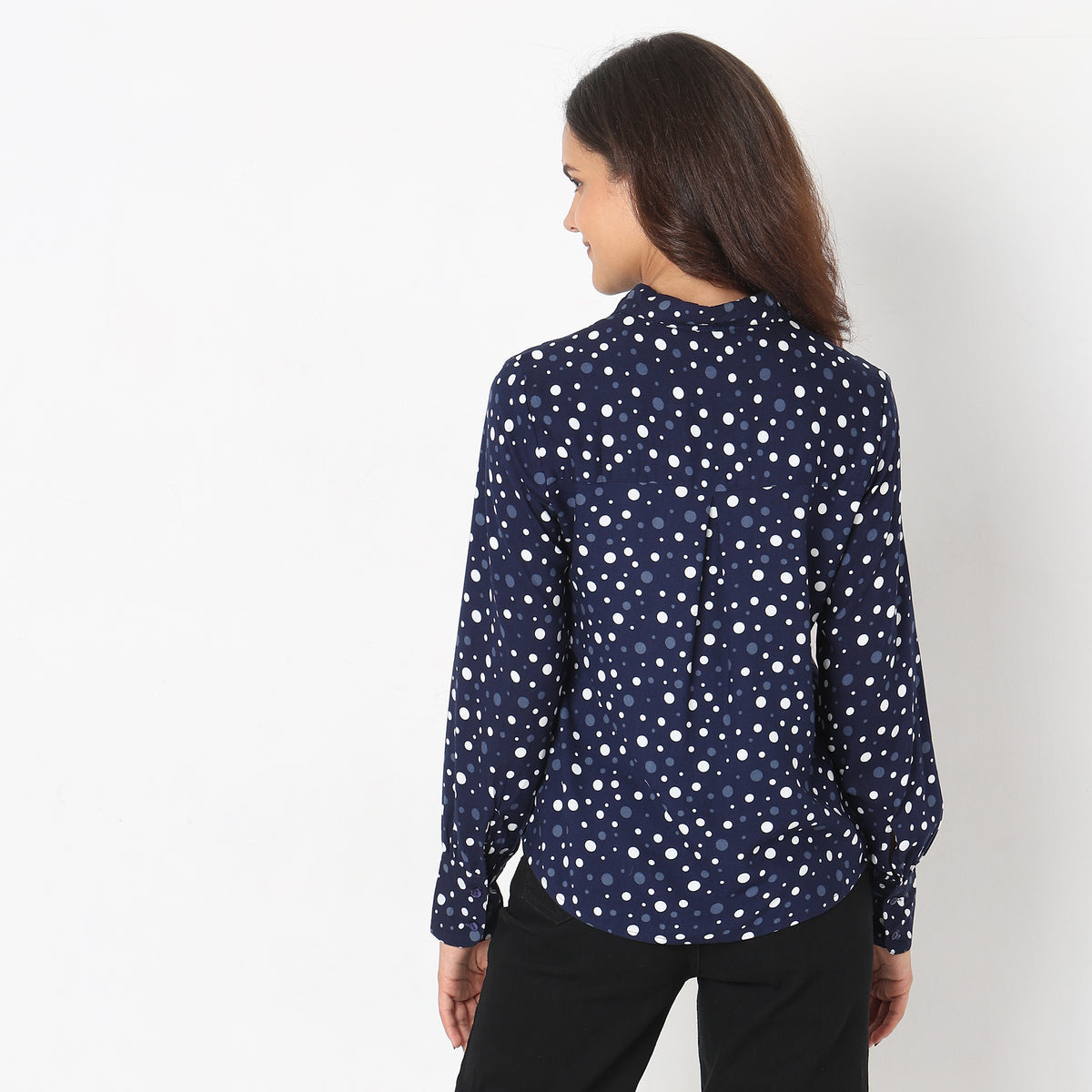 Regular Fit Polka Dot Top