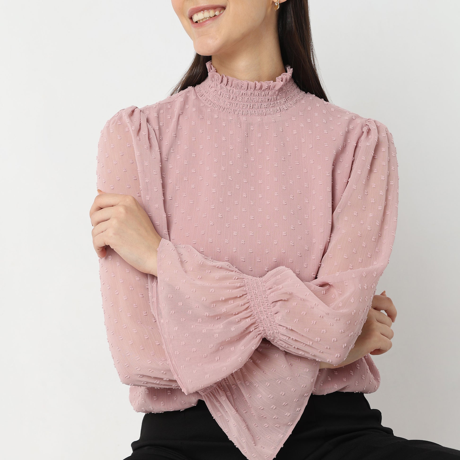 Regular Fit Textured Top
