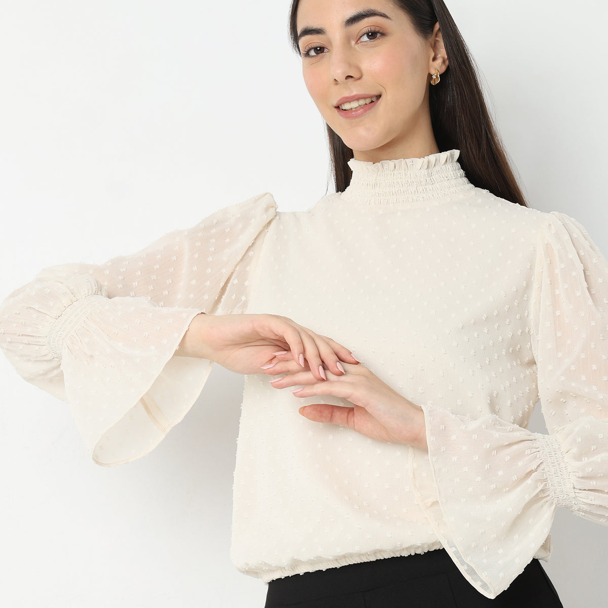 Regular Fit Textured Top