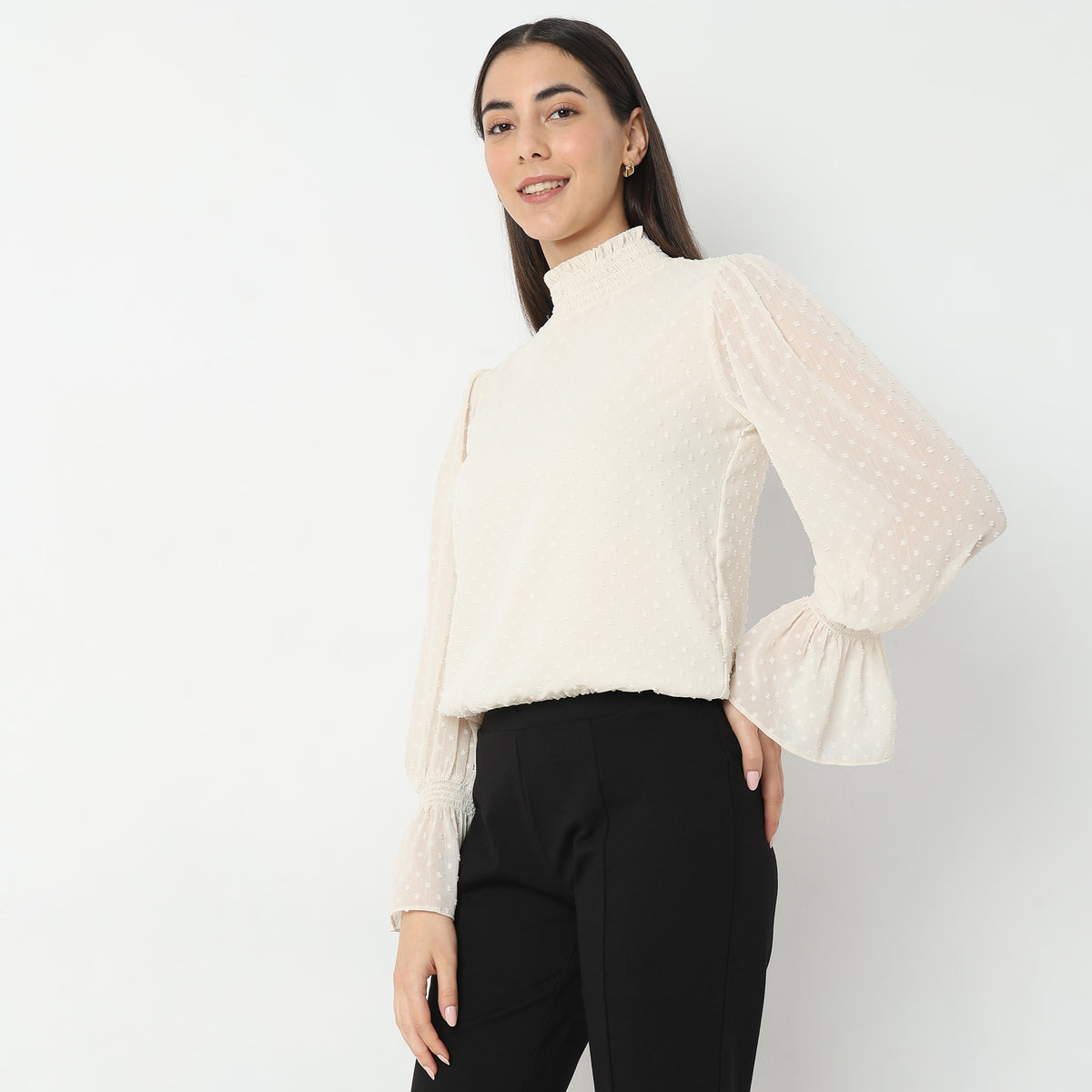 Regular Fit Textured Top