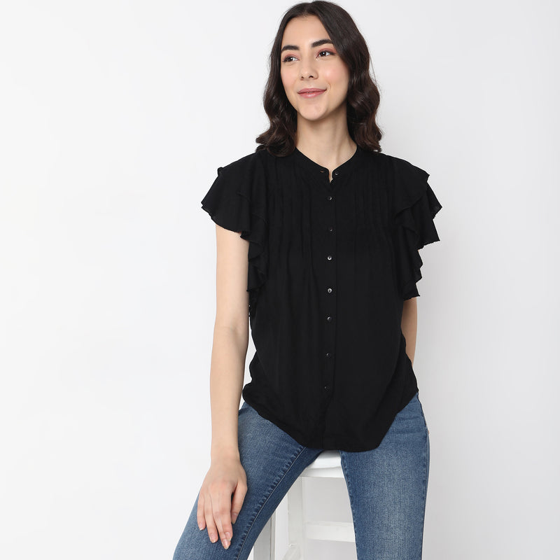 Regular Fit Solid Top